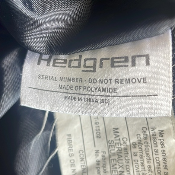 Hedgren Crossbody Hand Shoulder Bag Nylon Black Purse - Picture 11 of 11